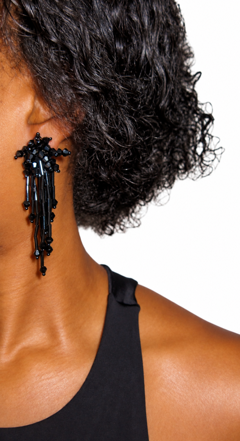 Noir Bloom Earring