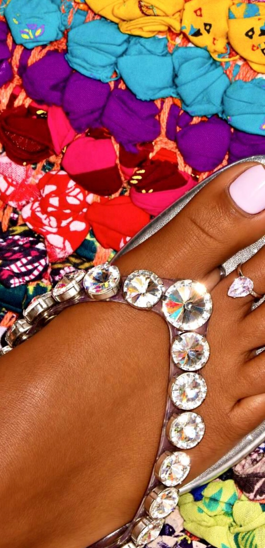 Crystal Teardrop Toe Ring